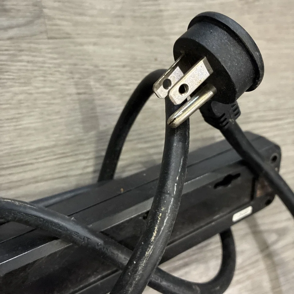 Commercial Electric 6ft HDC706C Surge Protector With Coax Black